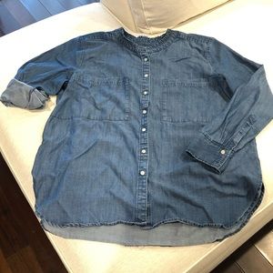LOFT Denim Blouse